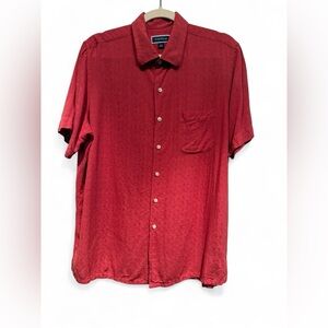 Club Room Coral Red Button-Down Shirt